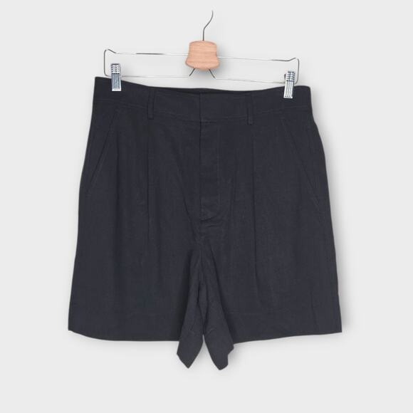 NEW Everlane Womens The Way High Drape Short Black Sz 10 Capsule - Picture 2 of 8